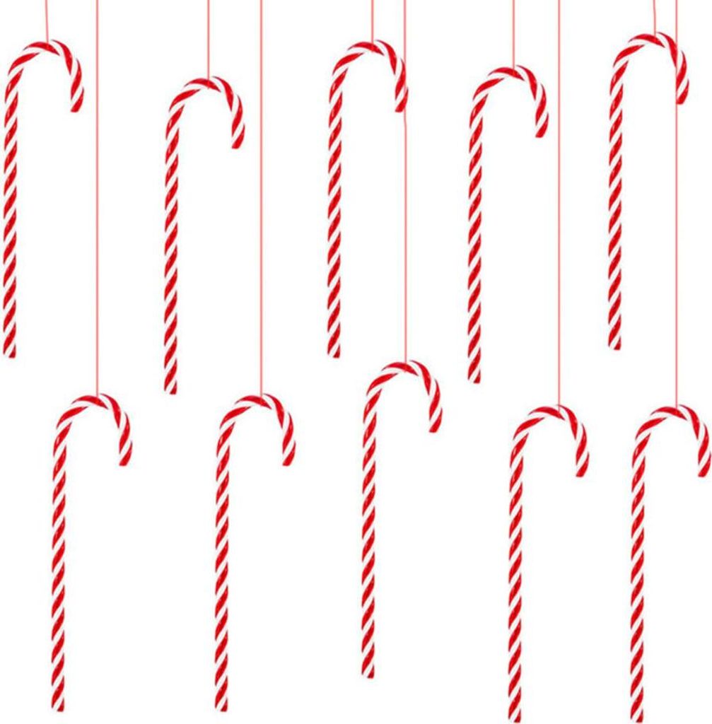 12pcs 15 cm Weihnachtsbonbonbonb?nke Weihnachtsbaum -H?nge -Ornamente Dekoration