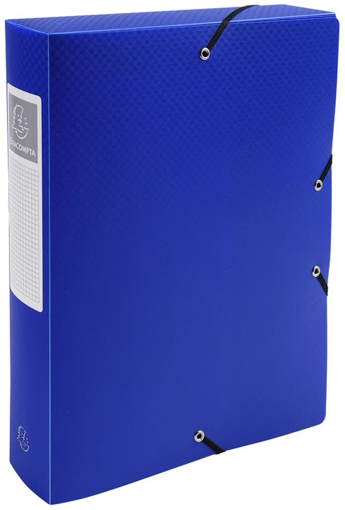 Boîte d'archives Exabox 700µ dos 60mm A4 - PP Opaque Couleurs Assorties