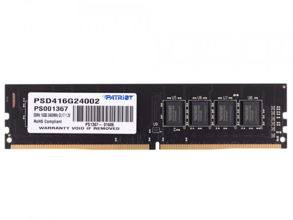 Patriot Memory RAM 16GB DDR4 2400MHz Mémoire DIMM 288-pin PC Vert