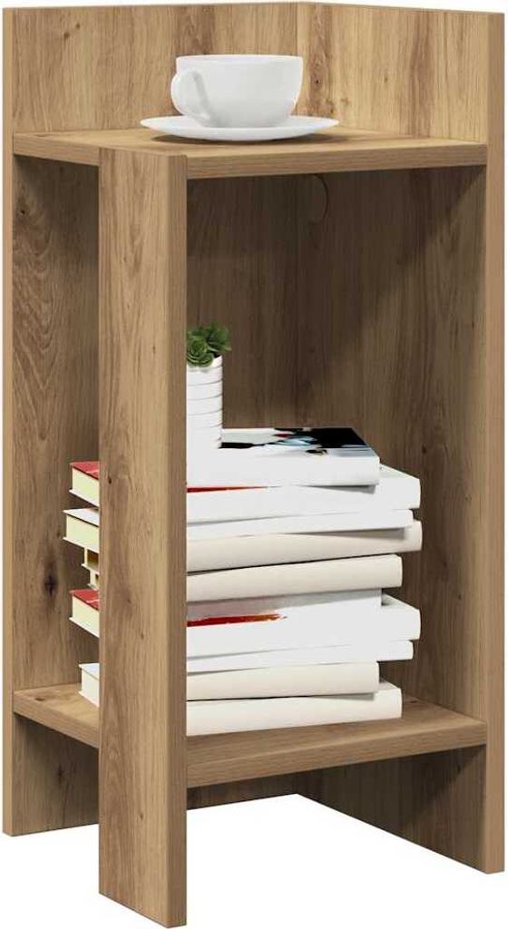 Beistelltische 2 Stk. mit Ablage Artisan-Eiche 25,5x27x60 cm - Beistelltische 858559