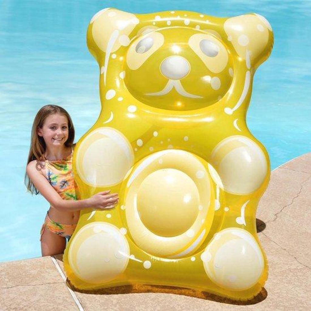 Aufblasbares Gummibärchen Schwimmfloß 152cm Sommer Spielzeug