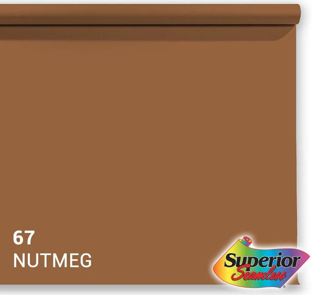 Fond papier mat Muscade 67 de 1,35m x 11m - Qualité studio supérieure - 2