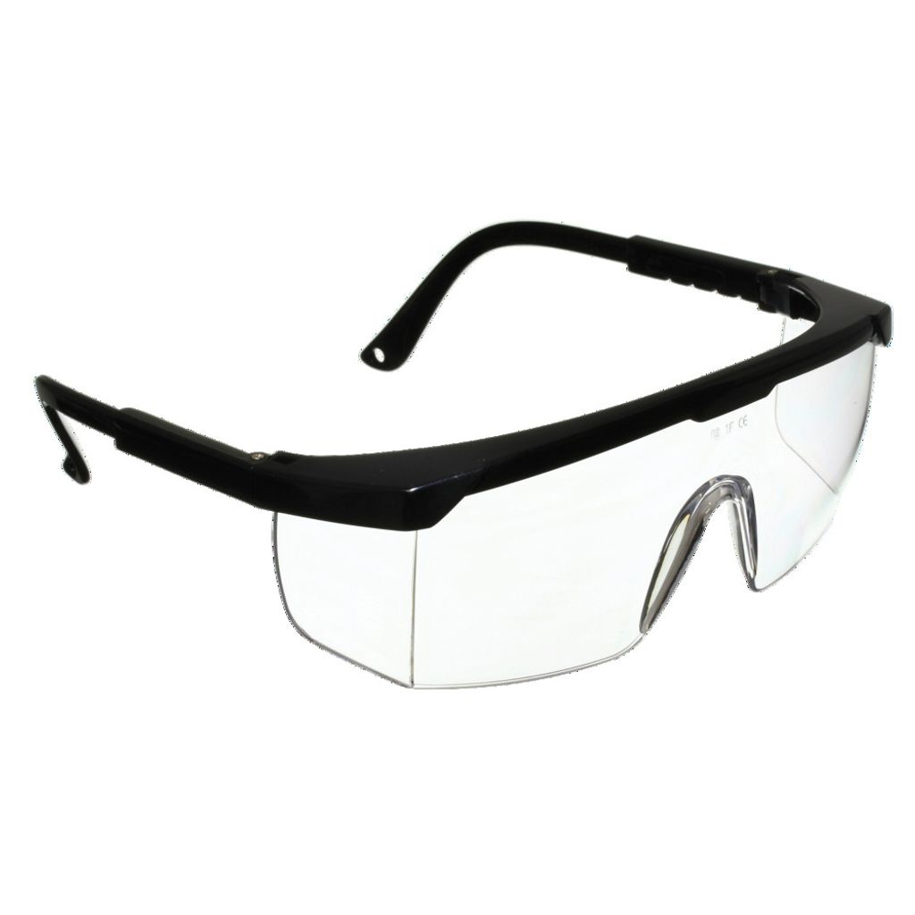 Dönges Schutzbrille mit Seitenschutz, Gläser transparent (Vollsichtbrille)