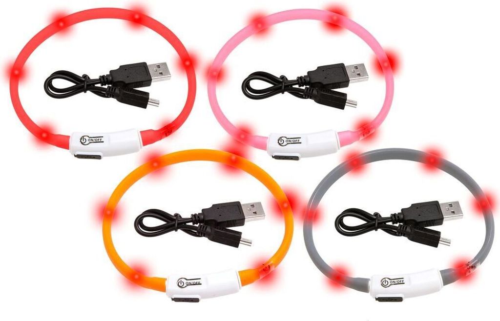 Karlie - Visio Light Led Halsband Katze, 35Cm Rot Produktbild 3