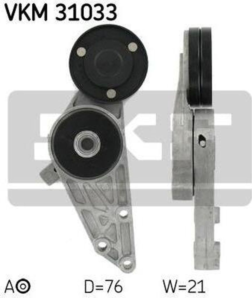 SKF Spannrolle für Keilrippenriemen für Audi Skoda Superb VW Passat