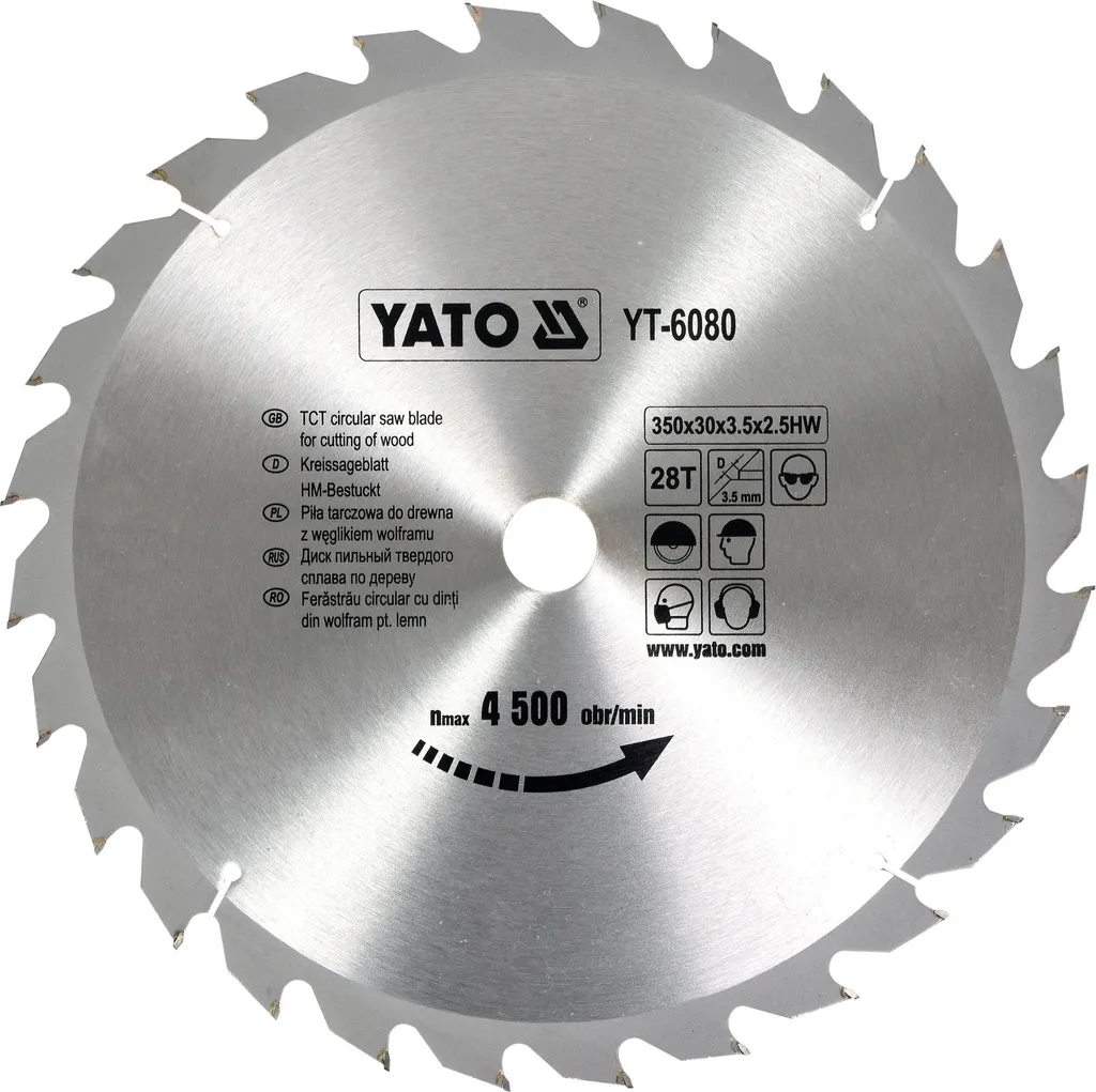 Disco Widia 350x30 Z28 - Lama Professionale per Sgrossatura Legno