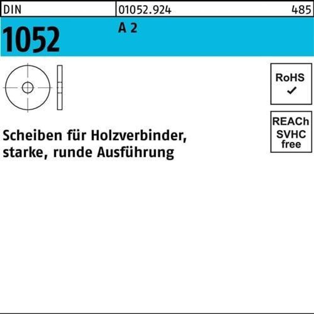 Reyher 1052 A2 U-Scheiben 14x58x6 mm (25 Stück)