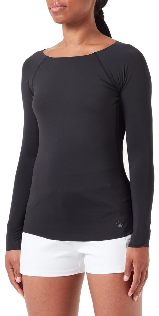 Triumph Damen Flex Smart Top LSL EX 01 Pajama Top, SCHWARZ, Produktbild 