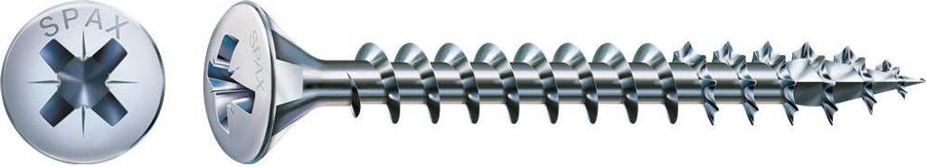 SPAX Linsensenkkopf 4.0x 20 Vollgewinde Pozidriv 2 Wirox-Silber mit Bewertung