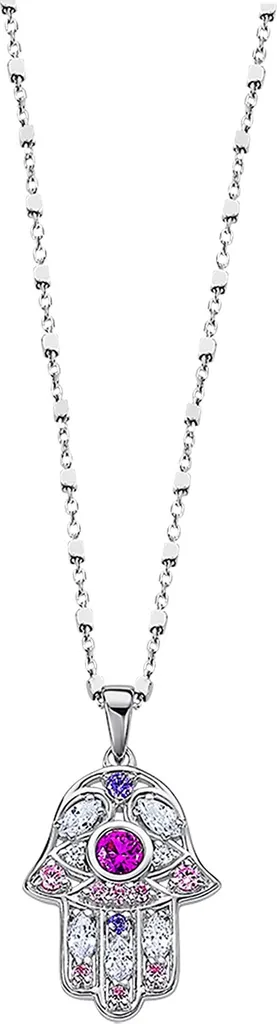 Collier en Argent Femme Lotus Silver Mystic avec Pendentif Discret