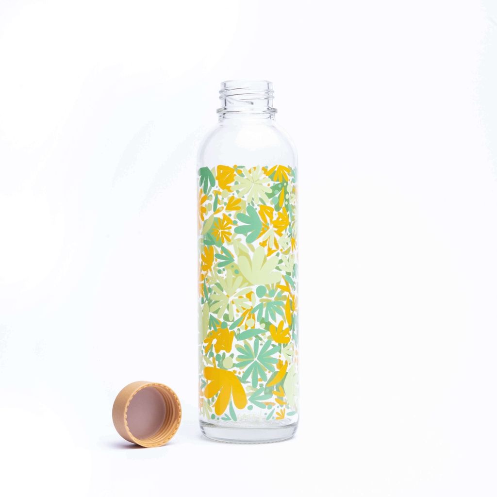 Glastrinkflasche CARRY, Farbe:durchsichtig, Größe:0,7 L, Symbol:Grow Wild