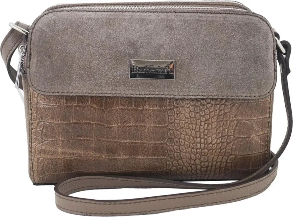 Sac cabas en cuir Barberini's Sacs 88519 grand format rigide marron
