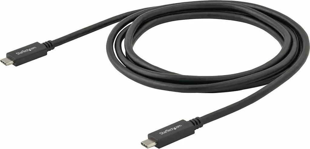 Câble USB C Startech 10Gbps Noir 2m - Charge 60W et Transfert Pro - 3
