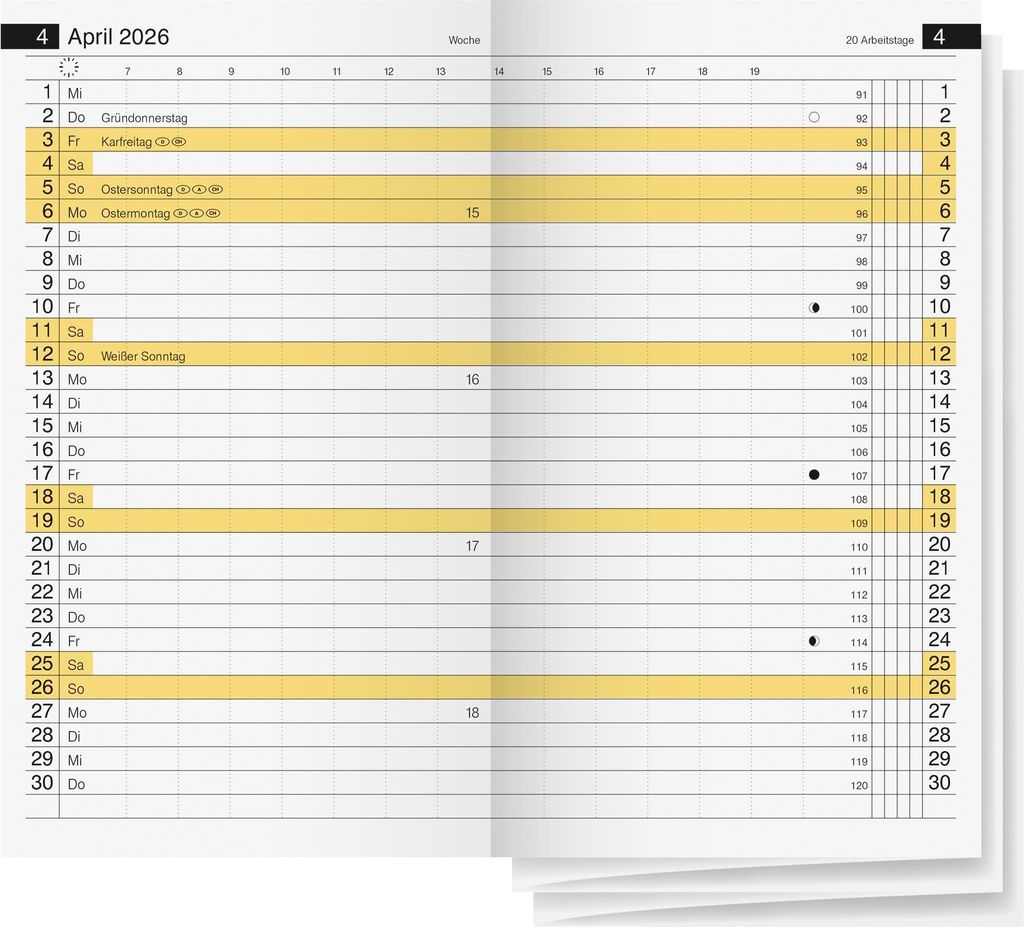 rido® idé® 70-45 600 006 Ricambio calendario tascabile mini Immagine del prodotto 