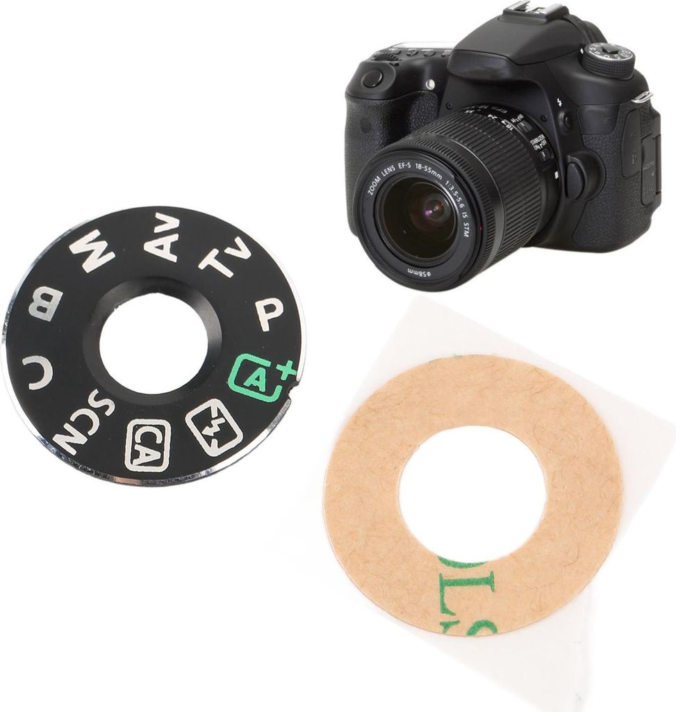 Mode Dial Pad Drehteller Patch Tag Platte Typenschild Ersatz für 70D Kamera Reparatur Teile