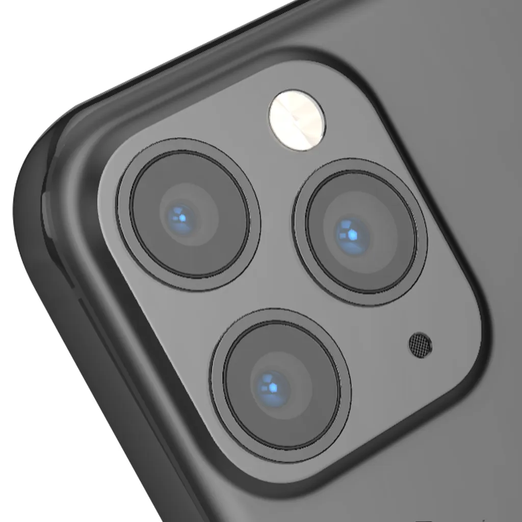 Caméra iPhone 11 Pro Max Triple Capteur Noir avec Nappe Flex Intégrée