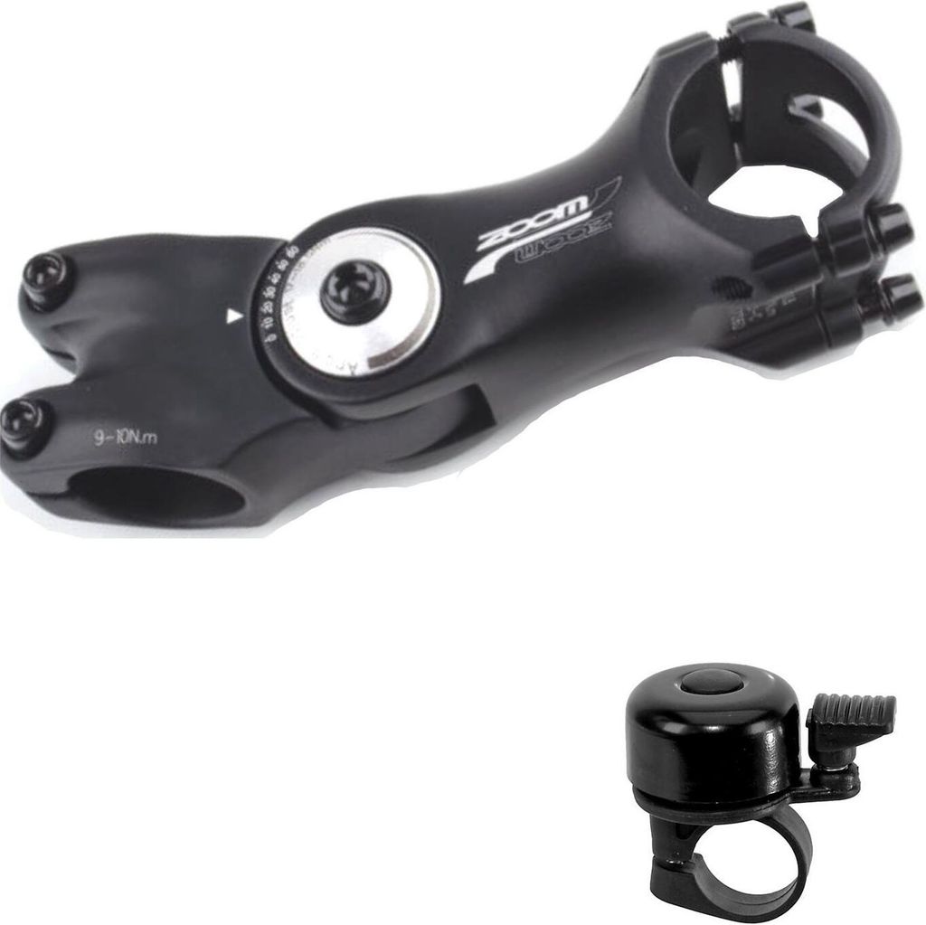 M-Wave ST-C2.1 Potence Ahead Réglable 0°-90° 110mm - Vélo Mixte
