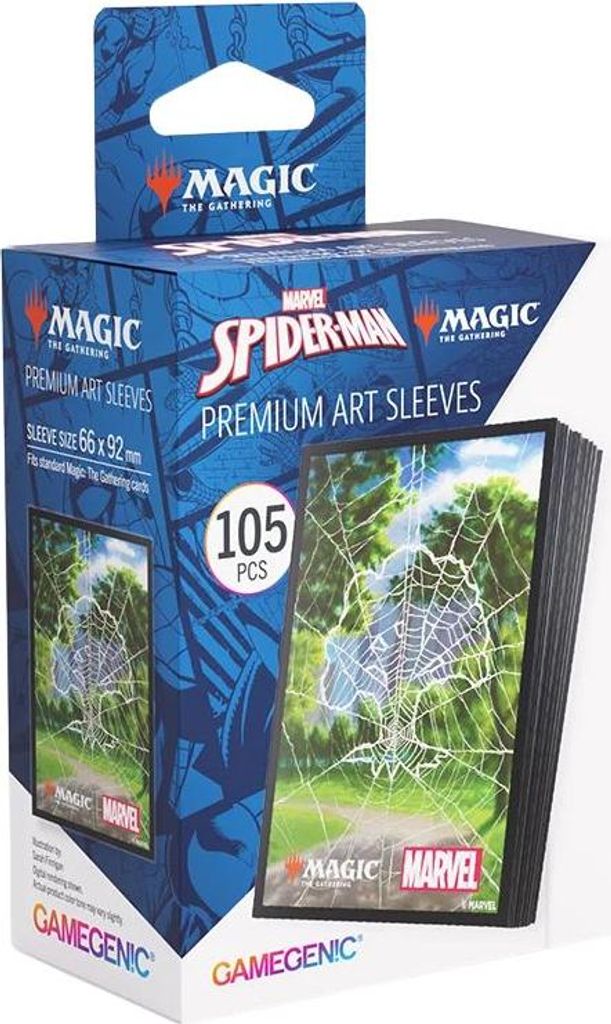 Magic: The Gathering Marvel's Spider-Man Premium Art Sleeves Spider-Man Forest