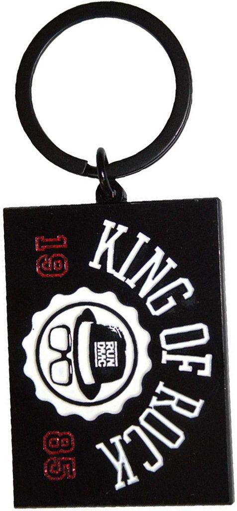 Run DMC - "King Of Rock" Schlüsselanhänger RO13872 (Einheitsgröße) (Schwarz/Weiß)