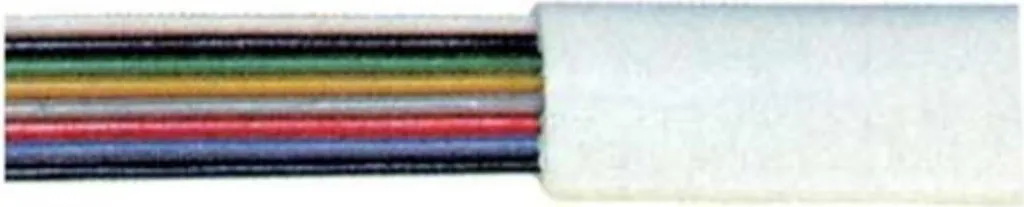 Câble téléphone blanc 25m extra plat à 8 fils S/CONN pour pose longue distance