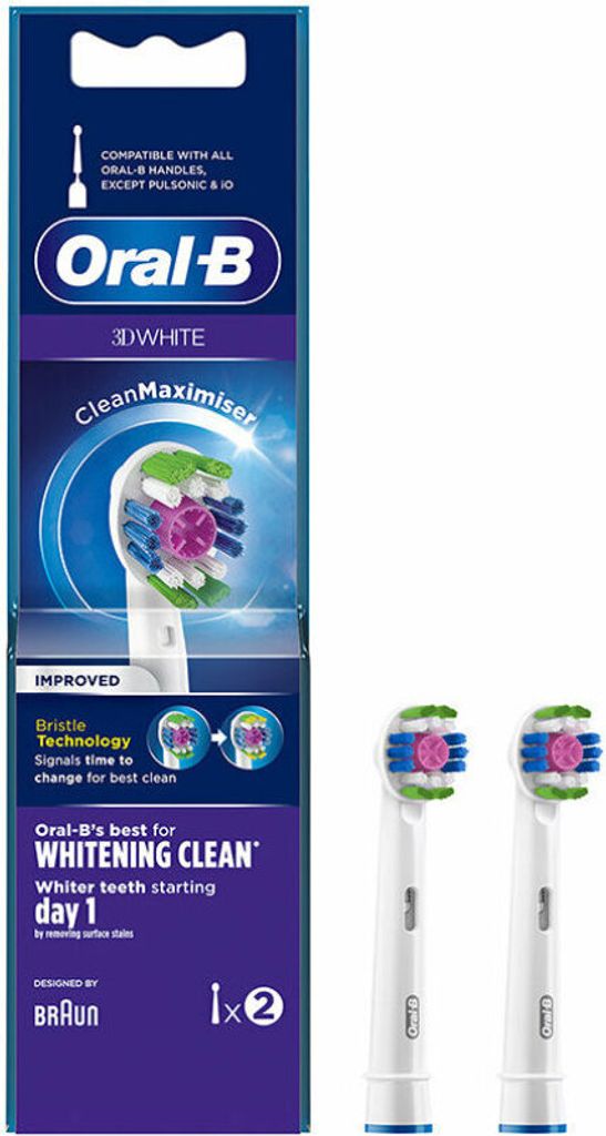Oral-B 3D weiße Bürstenköpfe 2U