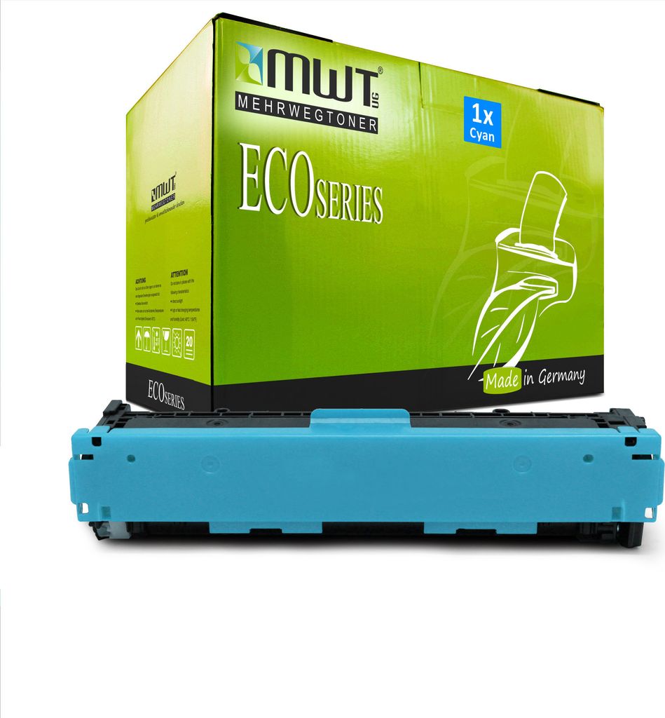 1 Mehrwegtoner kompatible Lasertoner ersetzt HP CF211A 131A Cyan