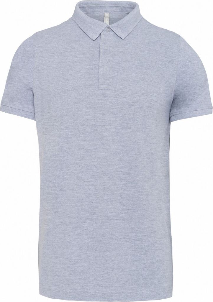 Kariban - Poloshirt Nietenfront für Herren PC6463 (S) (Hellgrau)
