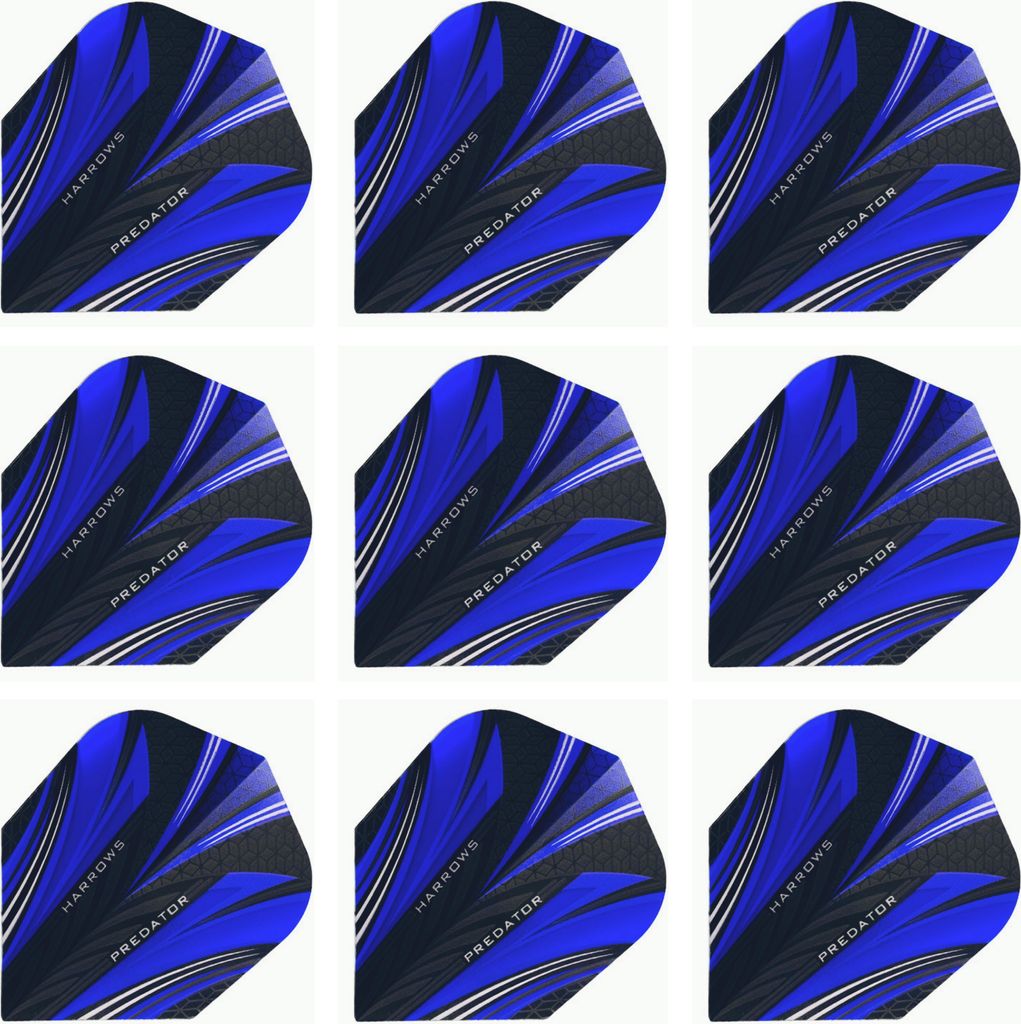Harrows | Prime Predator | Dart Flights | 100 Mikron | Blau Produktbild 