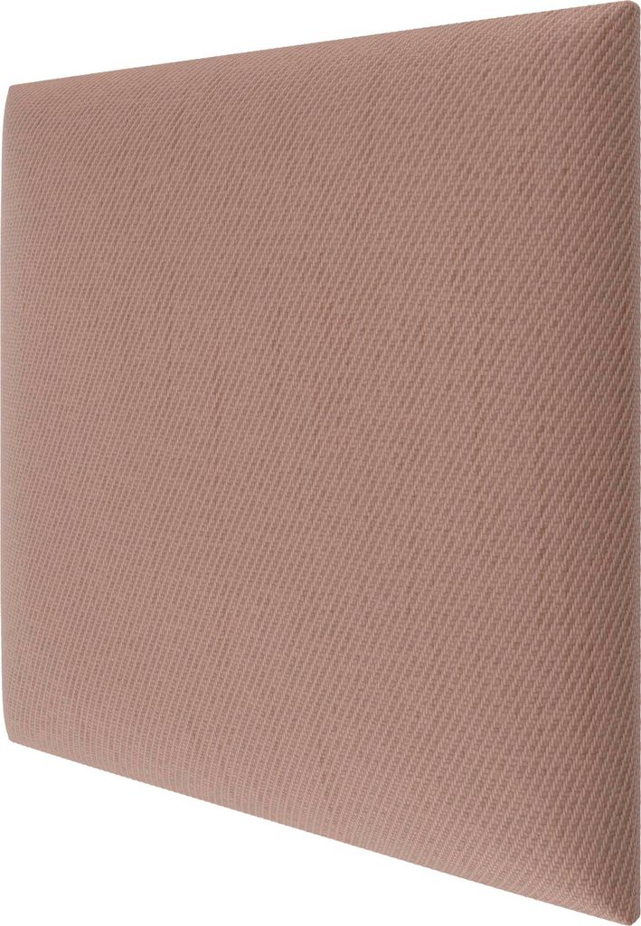 STEGU mollis DUO Wandpaneel schallabsorbierend Leinenoptik gedämpftes Pfingstrosenrosa 30x30 cm