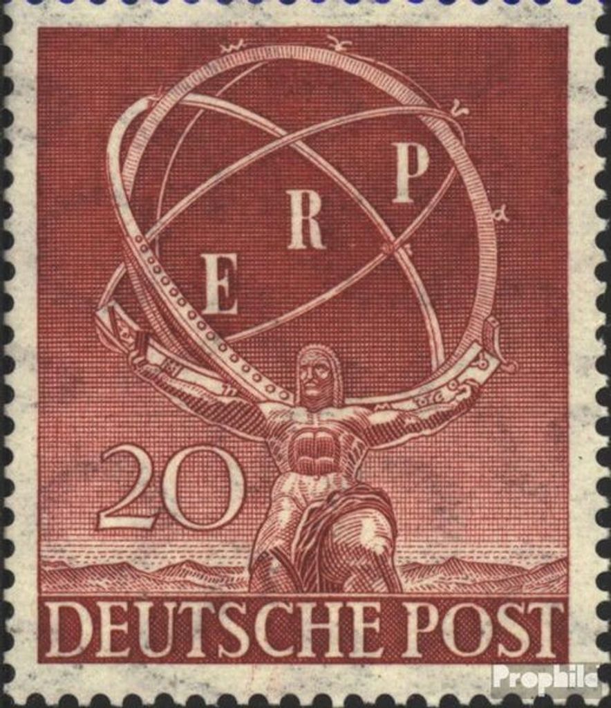 Briefmarken Berlin (West) 1950 Mi 71 (kompl.Ausg.) mit Falz Industrie