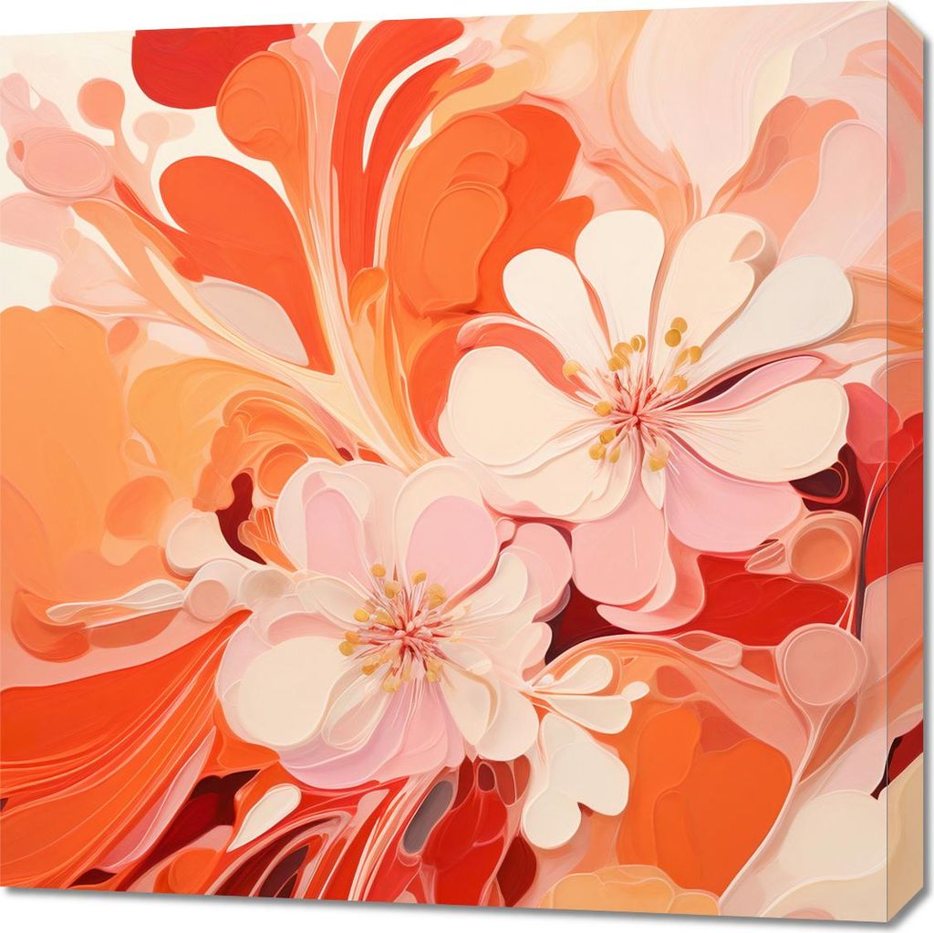 Bild 70x70cm Tanz der Blumen