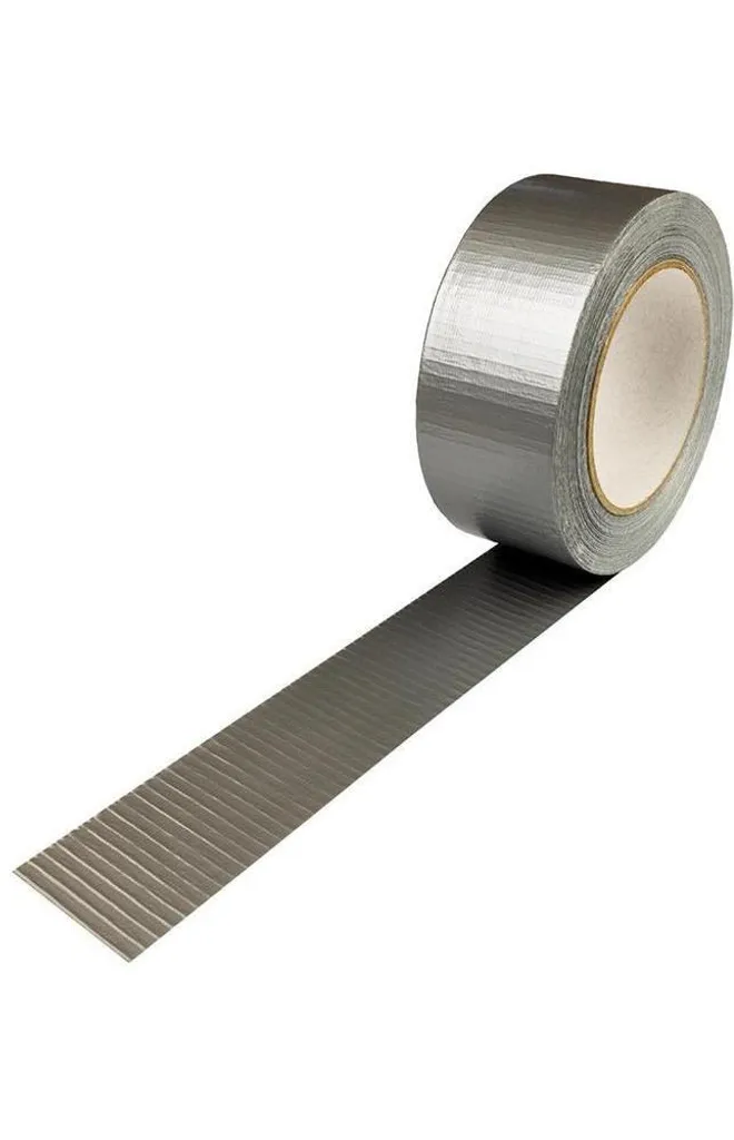 Adhésif toilé pour conduits et travaux 48mm x 50m argenté spécial chantier