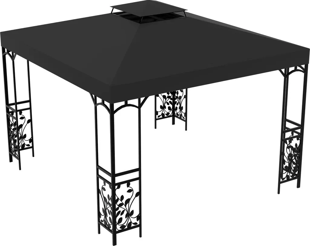 Telo Doppio per Gazebo 3x3 Antracite | Copertura Tenda Giardino