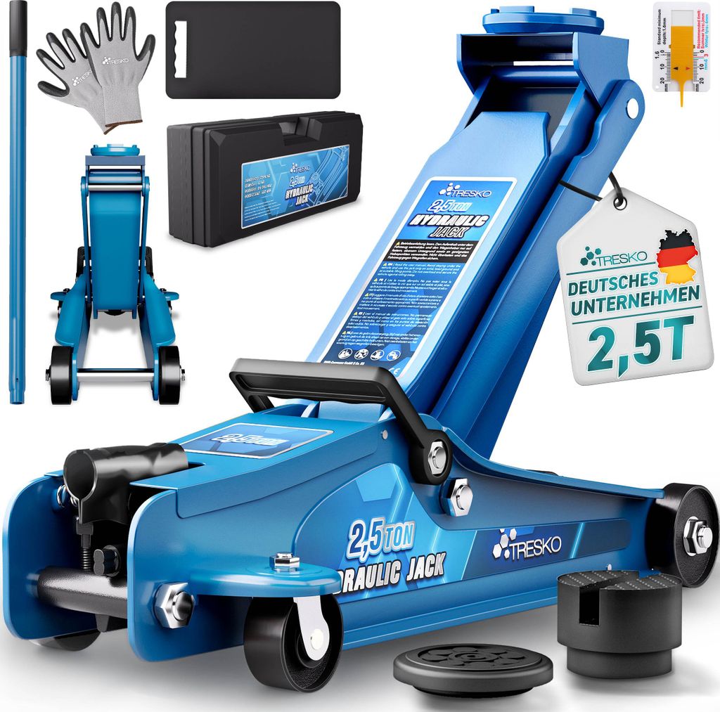 TRESKO® Martinetto idraulico per auto 2,5T altezza di Immagine del prodotto 