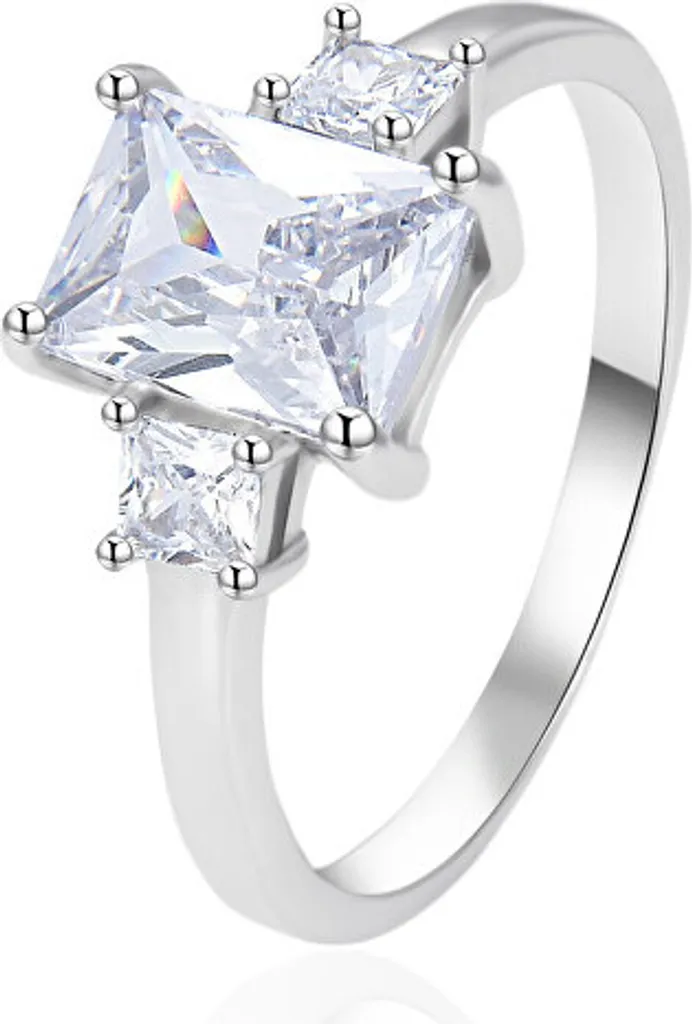 Anello Minimal Argento 925 AGT-R25W | Zirconi Punti Luce 56mm