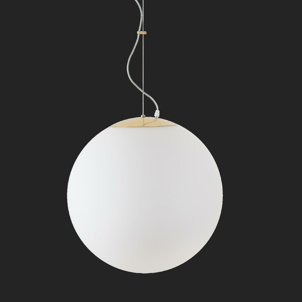 OSMONT ISI72759 ISIS L4 PM-M HP Hängeleuchte aus Kunststoff, poliertes Messing/Weiß, Schutzart IP40, 4000 K, 58 W LED-Notbeleuchtung, kombiniert,...