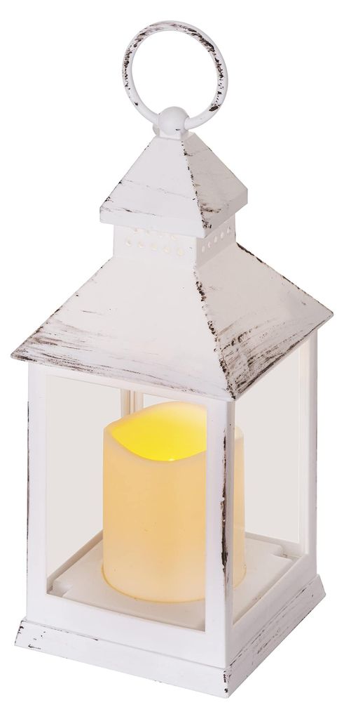 EMOS LED décoration - lanterne blanc antique clignotante, Image du produit 