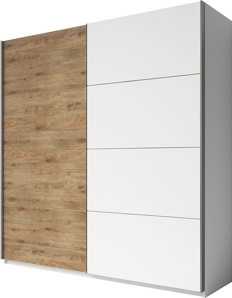 Meublorama HA-GALAXY-2493EA17+26S79C99*5C/152KG, 5 Regale, 2 Tür(en), Weiß, MDF-Platten, 610 mm, 2000 mm