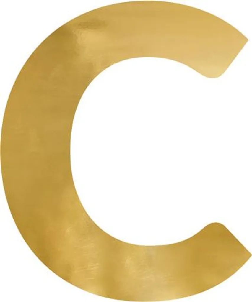 Déco Murale Miroir Lettre C Dorée 51x61 cm - Personnalisez votre Maison