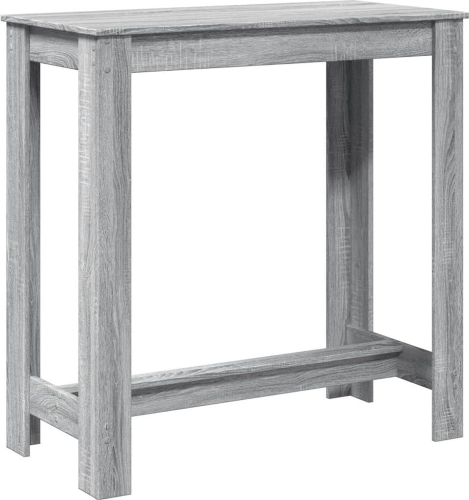 vidaXL Bartisch Grau Sonoma 102x50x103,5 cm Holzwerkstoff Produktbild 