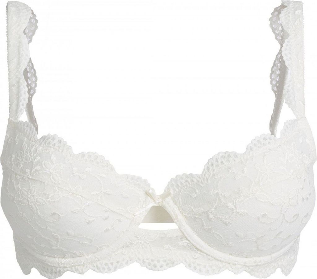 Nina von C. Balconnet Dekollete Dirndl BH Silver Edition Champagner Stickerei