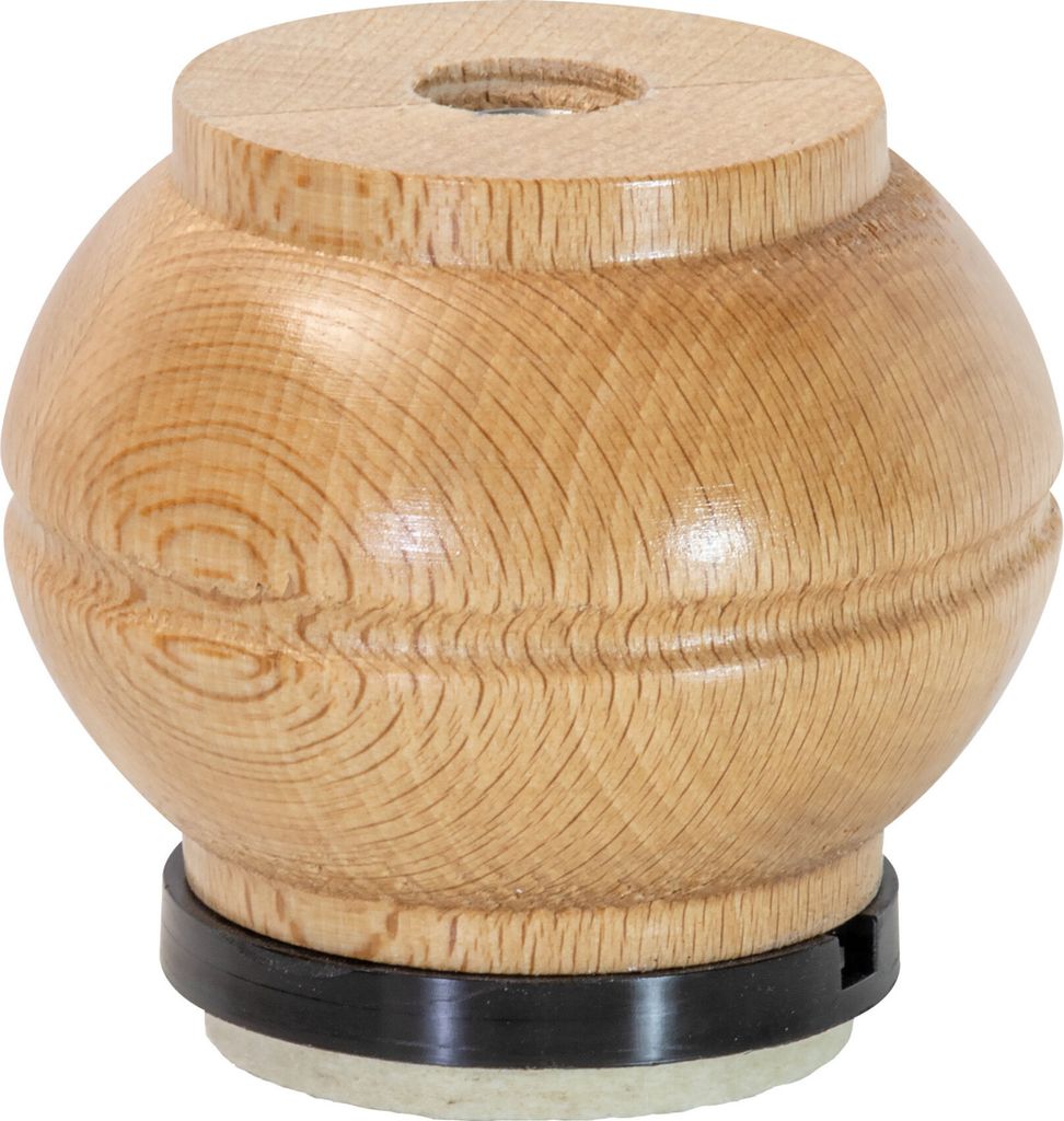 WAGNER Möbelbein BUCHE Holz Kugel - Ø 75 x 55 mm, natur, Produktbild 
