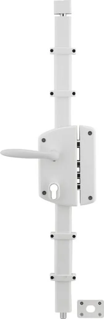 Serrure en applique Melissa Thirard 3 points droite axe 50mm blanc - 2