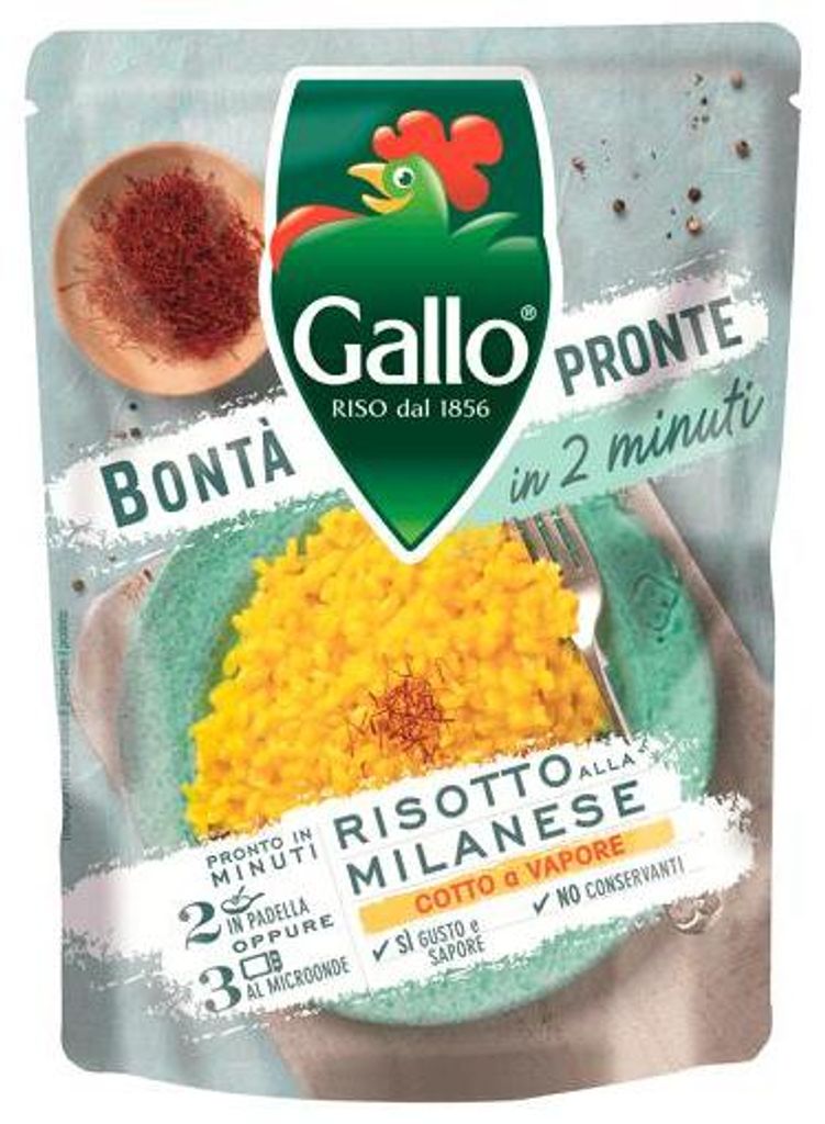 Risotto alla milanese Reis mit Safran 250g - Gallo Produktbild 