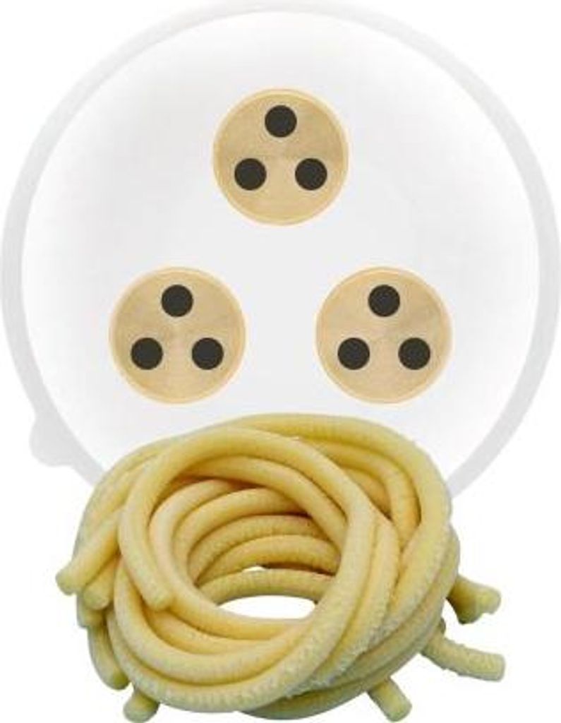 Matrize POM/Messing - Spaghettoni / Udon / PIci 4 mm für Philips Pastamaker Avance / 7000er