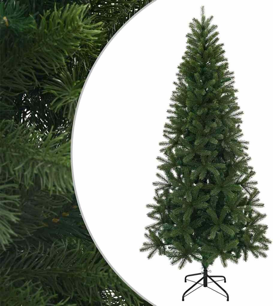 vidaXL Künstlicher Weihnachtsbaum Grün 210 cm PVC, PE und Stahl