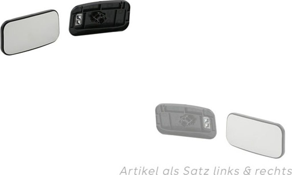 Johns, Spiegelglas passend für Mercedes Sprinter -907 02/18- Set links & rechts Fahrerse. Unten A9108113600 9108113600 9108113700 A9108113700 9108113