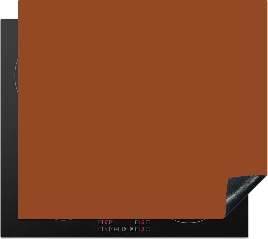 KitchenYeah Herdabdeckplatte Terrakotta - Braun - Palette - Unifarben - Farben - Farbe , 57x51cm, Küche Deko, Glaskeramikfeld Herdabdeckung, Abd...