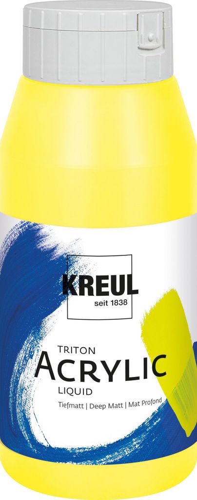 KREUL 17026, Gelb, Acrylfarbe, Flüssigkeit, 750 ml, 1 Produktbild 