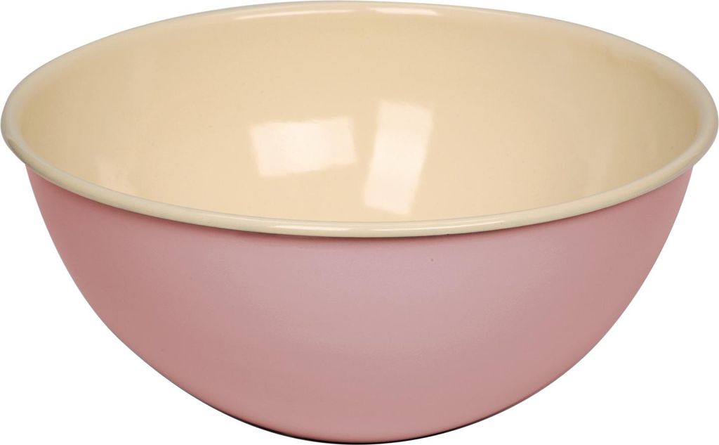 Riess Obstschüssel Emaille Salatschüssel | 26cm Rosa Pastell : 26cm Rosa Ausführung: 26cm Rosa